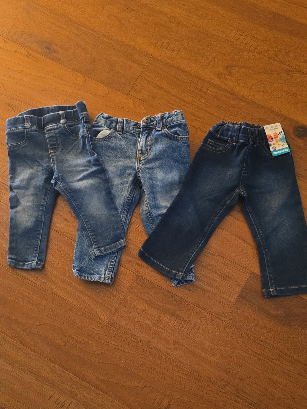 Toddler Blue Denim Jeans - Pack of 3